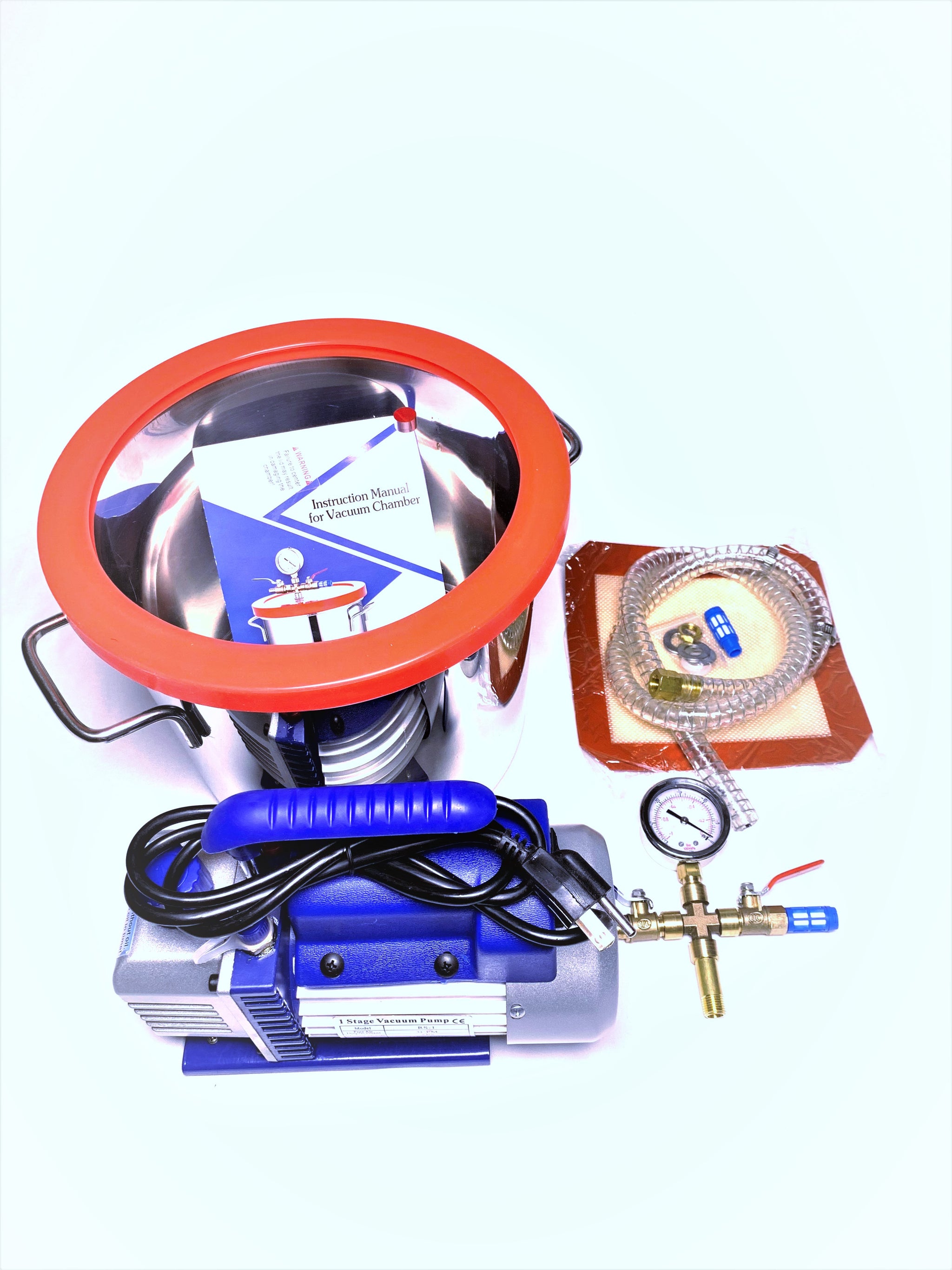 vacuum chamber and vacuum pump Johnnys Green Extractions